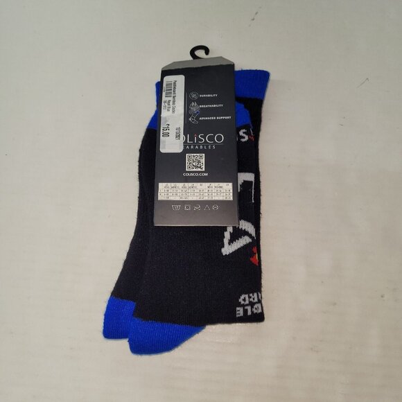 Colisco Sock Stand Up Paddle Board Black Graphic Bamboo OS Hiking New - Picture 2 of 8